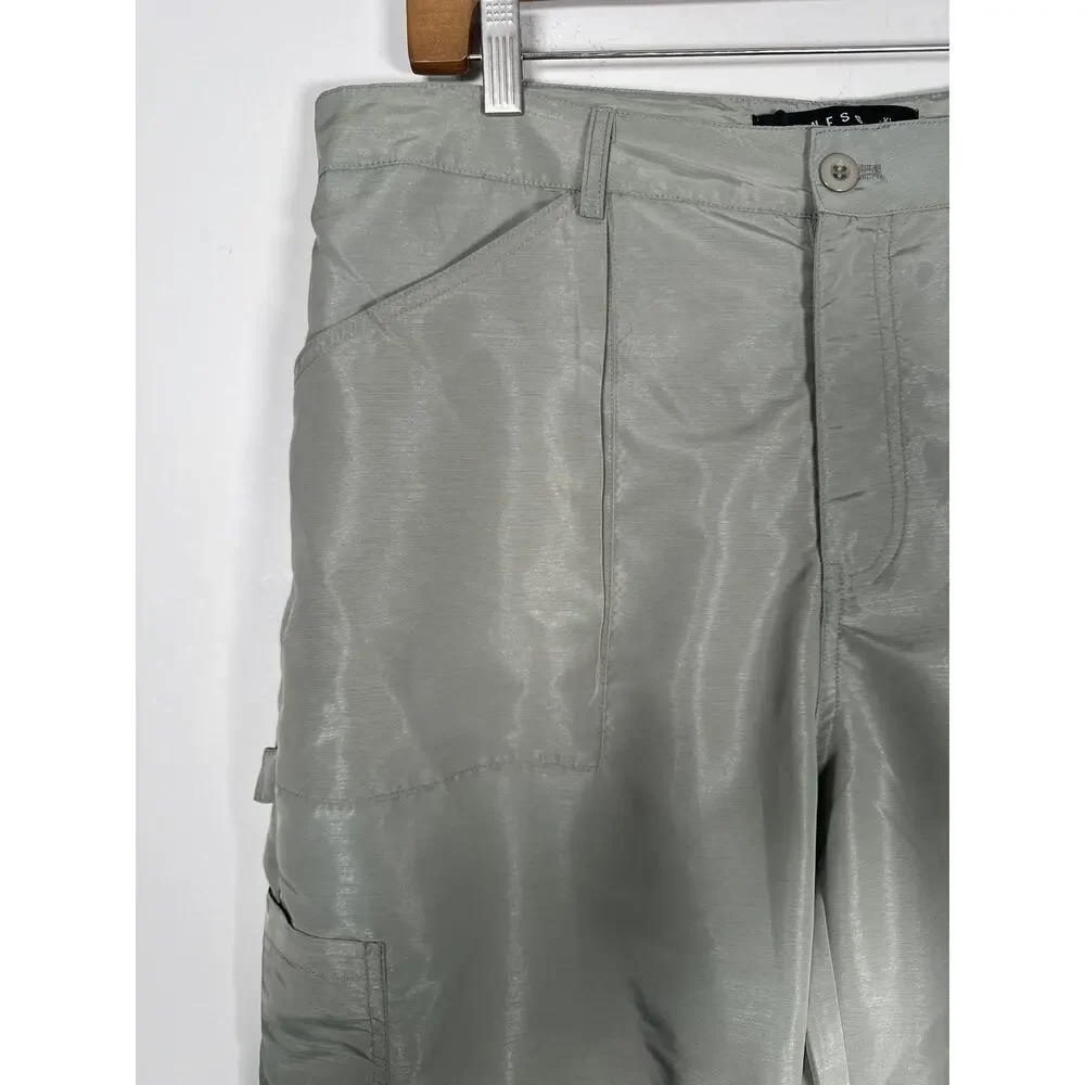 Lioness NEW Miami Vice Pants Size XL (US 10) Sage Green Cargo - Picture 3 of 11
